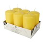 Pillar candles Golden yellow Ø 60 x 115mm -Horecavoordeel.com-