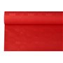 Tafelkleed Papier Rol Rood Met Damastprint 8 x 1,2 meter -horecavoordeel.com-