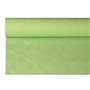 Tafelkleed Papier Rol Pastelgroen Met Damastprint 8 x 1,2 meter -horecavoordeel.com-