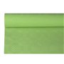 Tafelkleed Papier Rol Olijfgroen Met Damastprint 8 x 1,2 meter -horecavoordeel.com-