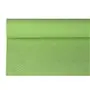 Tafelkleed Papier Rol Olijfgroen Met Damastprint 8 x 1,2 meter -horecavoordeel.com-