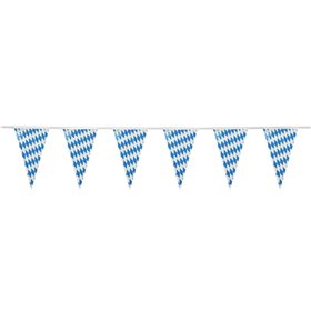 Pennant Garland Foil "Bavarian Blue" Water Resistant 4 Meters -Horecavoordeel.com-