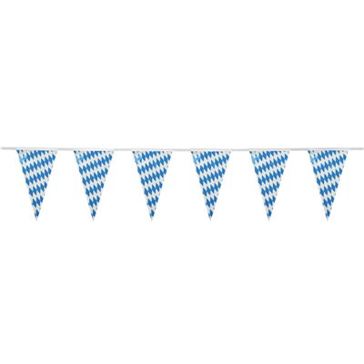 Pennant Garland Foil "Bavarian Blue" Water Resistant 4 Meters -Horecavoordeel.com-