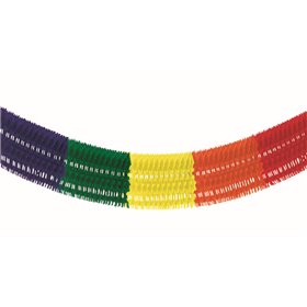 Garland Paper "Rainbow fringe" Extra Large Fire Retardant 10 meters -Horecavoordeel.com-