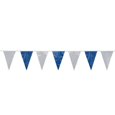 Pennant Garland Foil Blue White Water Resistant 10 Meters -Horecavoordeel.com-