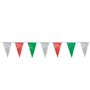 Pennant Garland Foil Green White Red Water Resistant 4 Meters -Horecavoordeel.com-