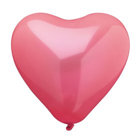 Ballonnen Rood "Heart" Large (Geschikt voor Helium) Ø 260mm -horecavoordeel.com-