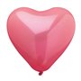 Ballonnen Rood "Heart" Large (Geschikt voor Helium) Ø 260mm -horecavoordeel.com-