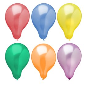 Ballonnen "Metallic" Kleuren Assoriment Ø 250mm -horecavoordeel.com-