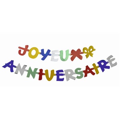 Letter Pendulum "Joyeux Anniversaire" 1.9 meters -Horecavoordeel.com-