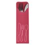 Cutlery Bags Bordeaux 235 x 73mm Including Colored Bistro Napkin -Horecavoordeel.com-