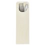 Cutlery Bags Cream 235 x 73mm Including Colored Bistro Napkin -Horecavoordeel.com-