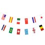 Flags Garland Paper "32 Nations" Fire Retardant 10 meter -Horecavoordeel.com-