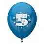 Ballonnen Cijfer "5" Kleuren Assortiment (Geschikt voor Helium) Ø 250mm -horecavoordeel.com-