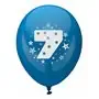 Ballonnen Cijfer "7" Kleuren Assortiment (Geschikt voor Helium) Ø 250mm -horecavoordeel.com-