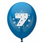 Balloons Number "7" Colors Assortment (Suitable for Helium) Ø 250mm -Horecavoordeel.com-