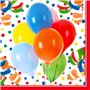 Napkins 3-Layer "Lucky Balloons" 1/4 fold 330 x 330mm -Horecavoordeel.com-