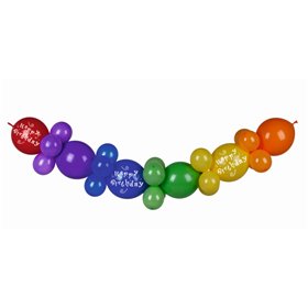 Balloon Garland "Happy Birthday" 2 meters -Horecavoordeel.com-