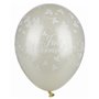 Balloons Ivory "Just Married" Metallic (Suitable for Helium) Ø 290mm -Horecavoordeel.com-