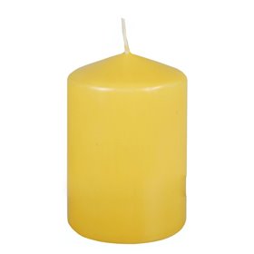 Pillar candles Light yellow Ø 69 x 100mm -Horecavoordeel.com-