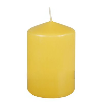 Pillar candles Light yellow Ø 69 x 100mm -Horecavoordeel.com-