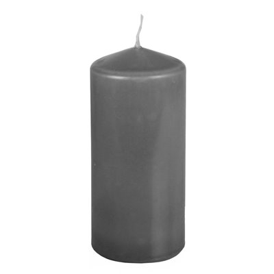 Pillar candles Dark gray Ø 69 x 150mm -Horecavoordeel.com-