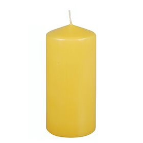 Pillar candles Light yellow Ø 69 x 150mm -Horecavoordeel.com-