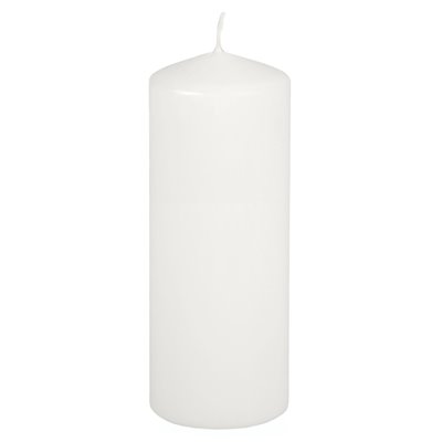 Pillar candles White Ø 69 x 180mm -Horecavoordeel.com-