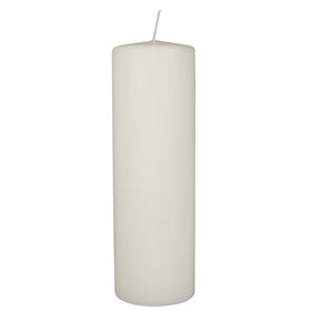 Pillar candles White Ø 80 x 250mm -Horecavoordeel.com-