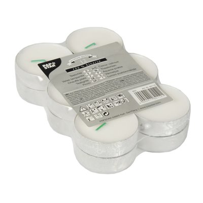 Tealights White Maxi 100% Stearin Ø 59 x 20mm -Horecavoordeel.com-