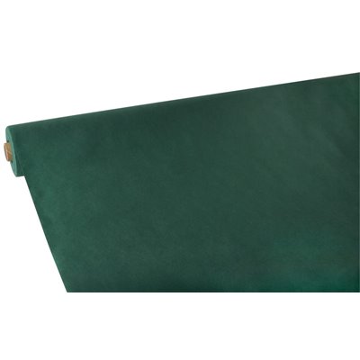 Tablecloth Roll Fleece Dark Green "Soft Selection" 25 x 1.18 meters -Horecavoordeel.com-