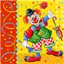 Napkins 3-Layer "Clown" 1/4 fold 330 x 330mm -Horecavoordeel.com-