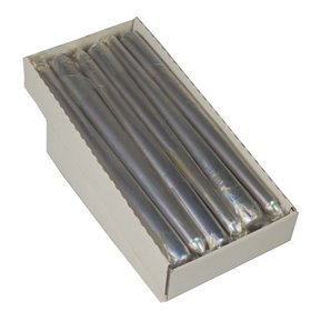 Kandelaarkaarsen Zilver Los Verpakt Ø 22 x 250mm -horecavoordeel.com-