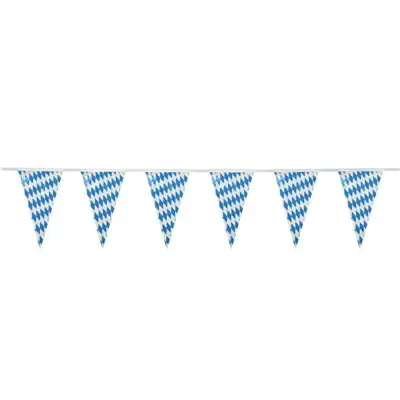 Pennant Garland Foil "Bavarian Blue" Water Resistant 10 Meters -Horecavoordeel.com-