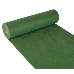 Table Runner Dark Green Non Woven "Textile Character" "soft selection" 24m x 400mm -Horecavoordeel.com-