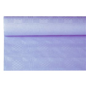 Tafelkleed Papier Rol Lila Met Damastprint 8 x 1,2 meter -horecavoordeel.com-