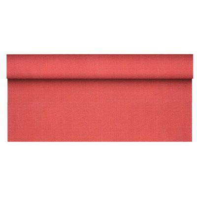 Tablecloth Roll Fleece Red "Soft Selection Plus" 25 x 1.18 meters -Horecavoordeel.com-