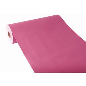 Table Runner Fuchsia "Textile Character" From Pulp Viscose And Tissue Mix "ROYAL Collection" 24m x 400mm -Horecavoordeel.com-