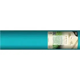 Table Runner Turquoise "Textile Character" From Pulp Viscose And Tissue Mix "ROYAL Collection" 24m x 400mm -Horecavoordeel.com-