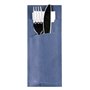 Cutlery Bags Blue 200 x 85mm Including 2-Layer White Napkin 330 x 330mm -Horecavoordeel.com-