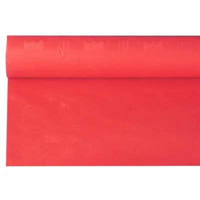 Tablecloth Paper Roll Nectarine With Damask Print 6 x 1.2 meters -Horecavoordeel.com-