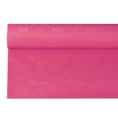 Tablecloth Paper Roll Fuchsia With Damask Print 6 x 1.2 meters -Horecavoordeel.com-