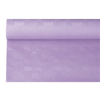 Tablecloth Paper Roll Purple With Damask Print 6 x 1.2 meters -Horecavoordeel.com-