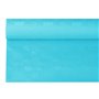 Tafelkleed Papier Rol Turkoois Met Damastprint 6 x 1,2 meter -horecavoordeel.com-