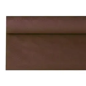 Tablecloth Paper Roll Brown With Damask Print 6 x 1.2 meters -Horecavoordeel.com-