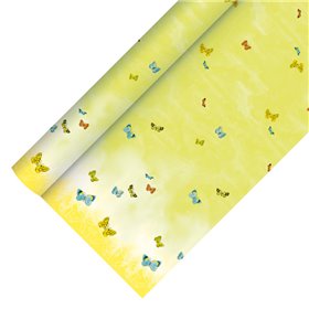 Tafelkleed Papier "Papillons" Met Beschermingslaag 5 x 1,2 meter -horecavoordeel.com-