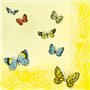 Servetten 3-Laags "Papillons" 1/4 vouw 330 x 330mm -horecavoordeel.com-