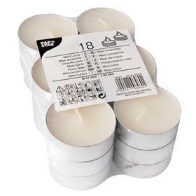 Tealights White Maxi Ø 57 x 22mm -Horecavoordeel.com-