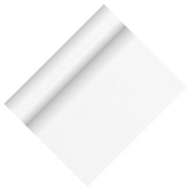 Table Runner White Non Woven "Textile Character" "Soft Selection Plus" 24m x 400mm -Horecavoordeel.com-