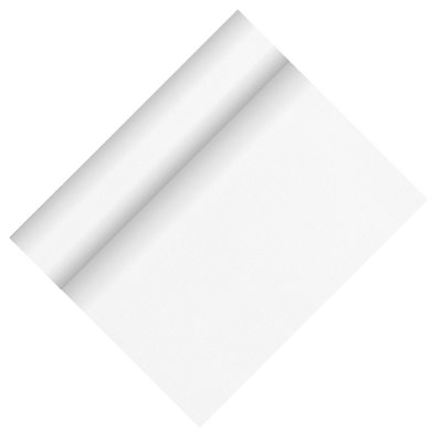 Table Runner White Non Woven "Textile Character" "Soft Selection Plus" 24m x 400mm -Horecavoordeel.com-